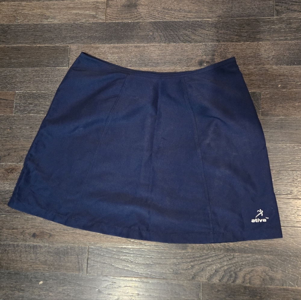 Ativa Women's Navy Blue Active Mini Skirt - SZ 6